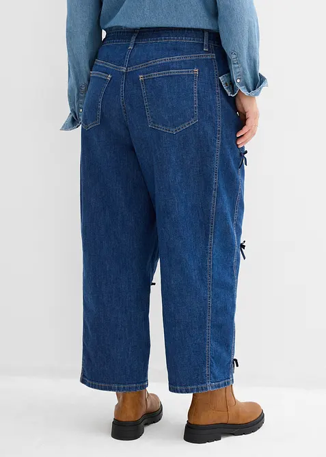 Barrel jeans High Waist, ledig midja, bonprix