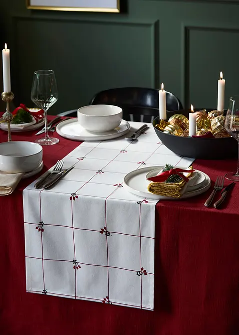 Bordslöpare av ekologisk bomull, bonprix