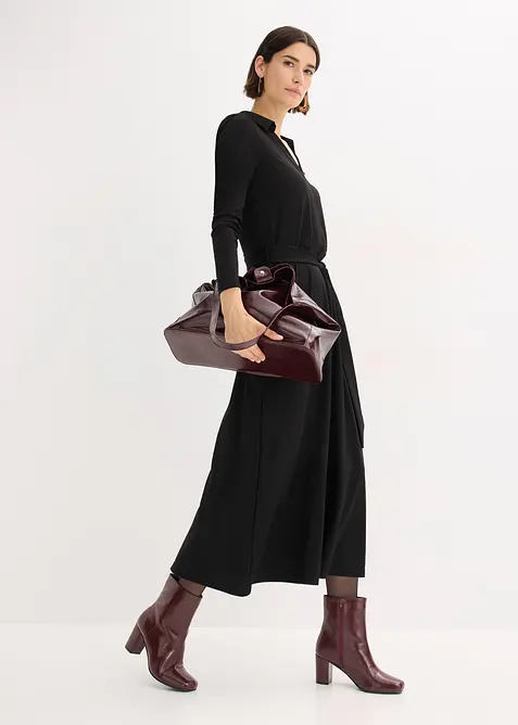 Skjortkl&auml;nning med viskos, bonprix