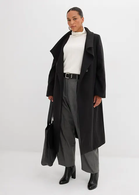 Polotröja i mjuk bomull med en andel kashmir, bonprix