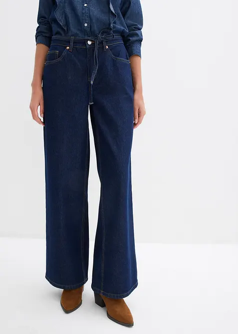 Wide Leg Jeans Mid Waist, bonprix
