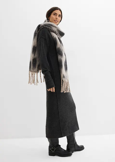 Stickad klänning, bonprix