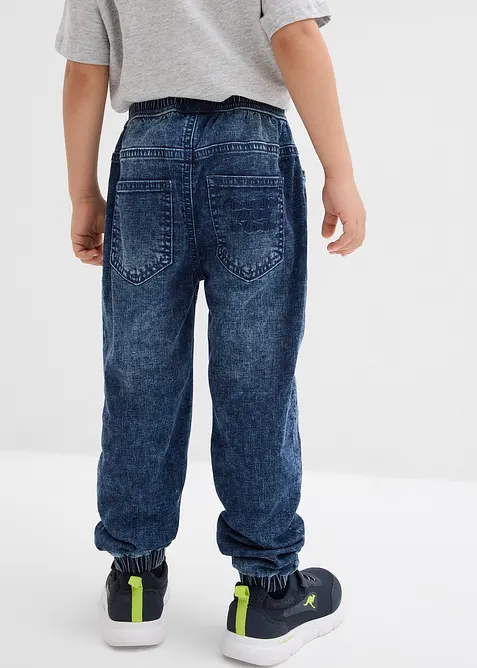 Dra på-jeans med jerseyfoder, Regular Fit, bonprix
