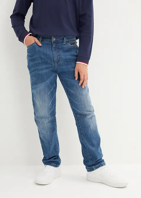 Termojeans med avsmalnande ben för barn, Slim Fit, bonprix