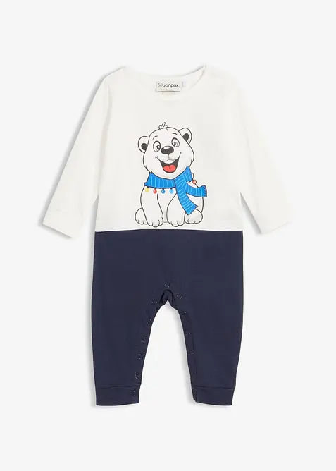 Overall för bebisar i ekologisk bomull, bonprix