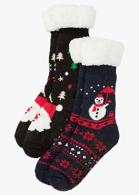 Mysstrumpor med teddyfoder (2-pack), bonprix