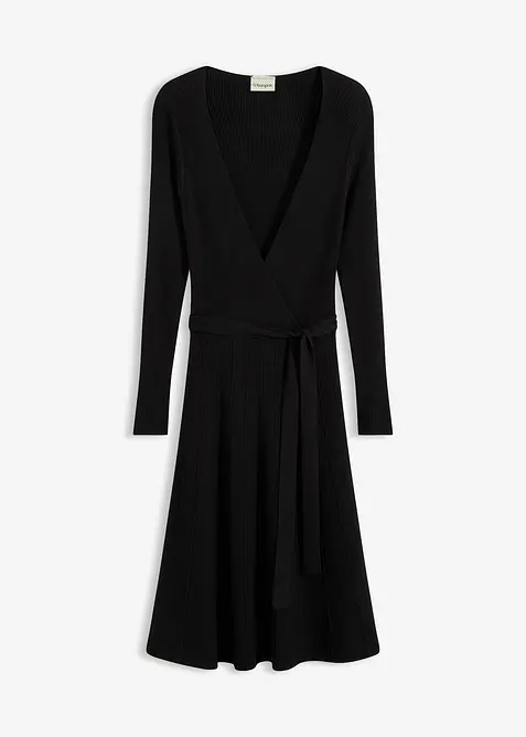 Stickad klänning, bonprix