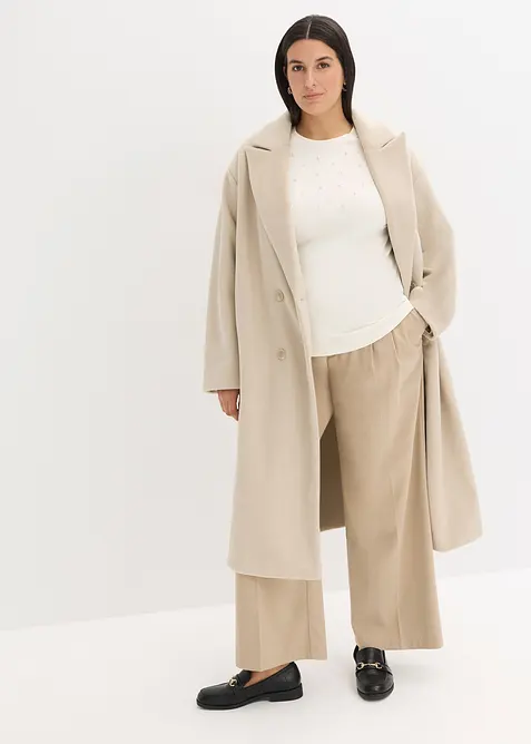 T-shirt med pärlapplikation, bonprix