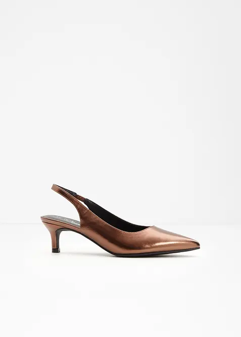 Slingbackpumps med smal klack, bonprix