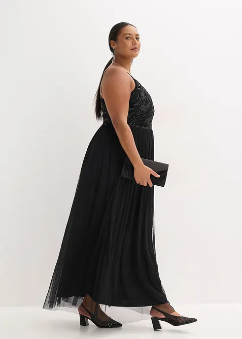 Klänning med axelband, bonprix