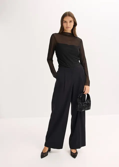 L&aring;ng&auml;rmad topp av tunn mesh, bonprix