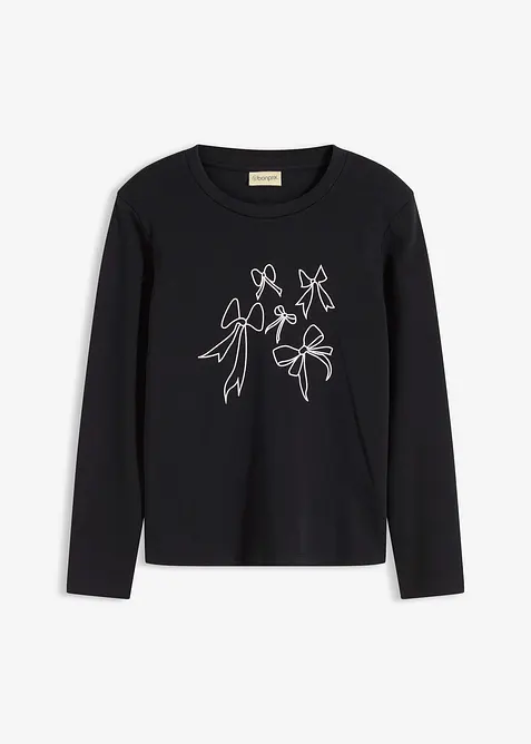 L&aring;ng&auml;rmad topp av ekologisk bomull, bonprix