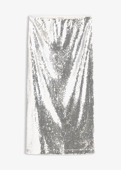 Paljettmidikjol, bonprix