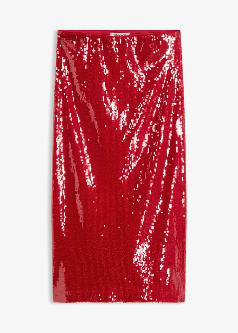 Paljettmidikjol, bonprix