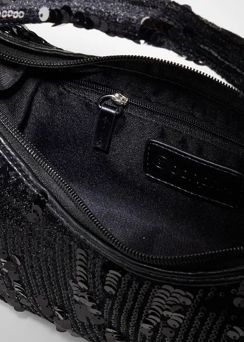 Liten handväska med paljetter, bonprix