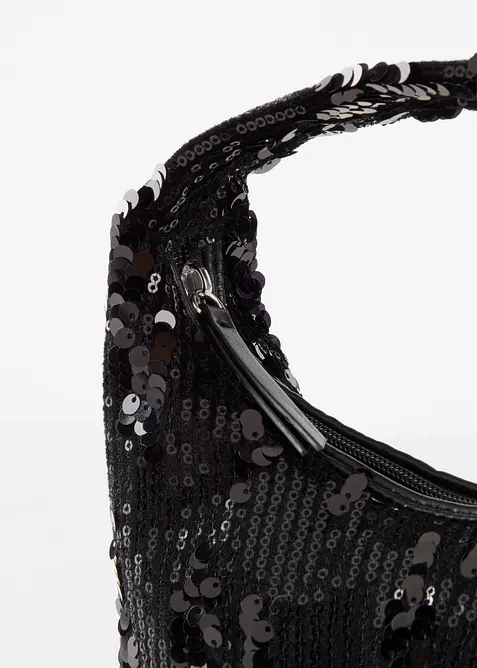 Liten handväska med paljetter, bonprix