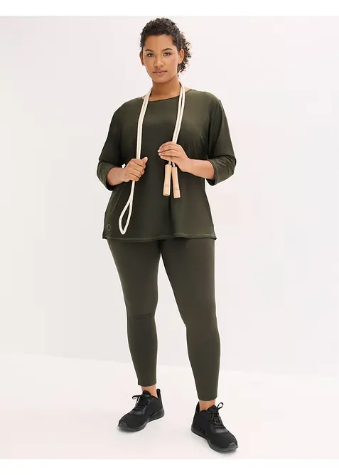 Termoleggings med reflexdetaljer och mobilficka, bonprix