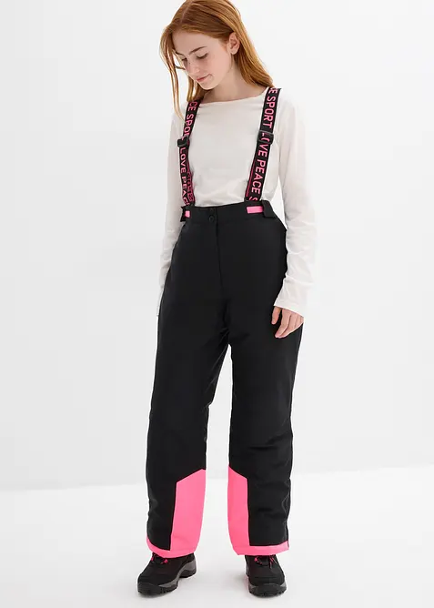 Skidbyxa med avtagbara hänglsen, vattentät, bonprix