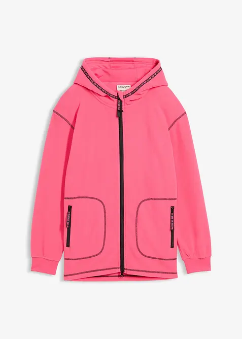 Mjuk fleecejacka med praktiska dragkedjefickor, bonprix