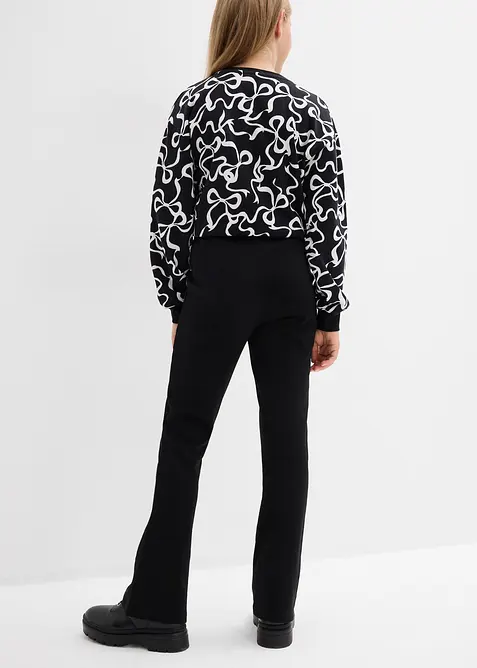 Utställd byxa av stabil bomullsjersey, bonprix