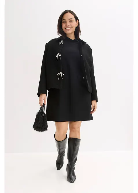 Minikl&auml;nning i f&ouml;ljsam viskosmix, bonprix