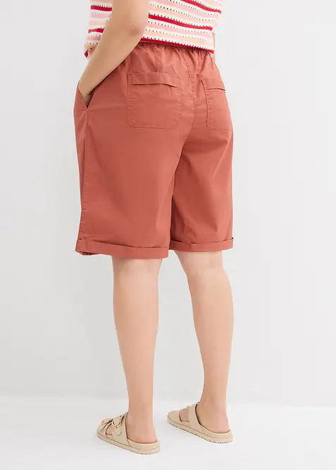 Papertouch-bermudas av bomull, bonprix