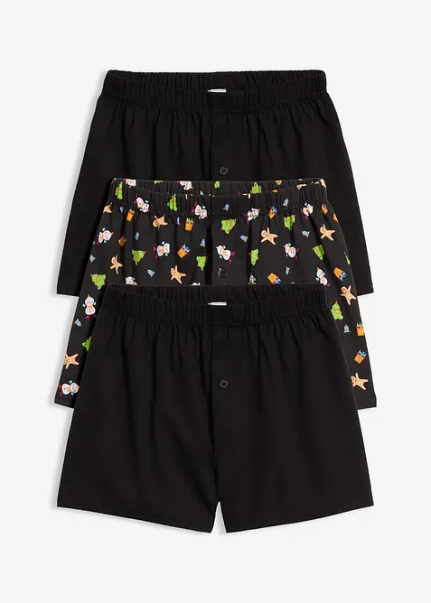 Bekväma boxershorts av ren bomull (3-pack), bonprix