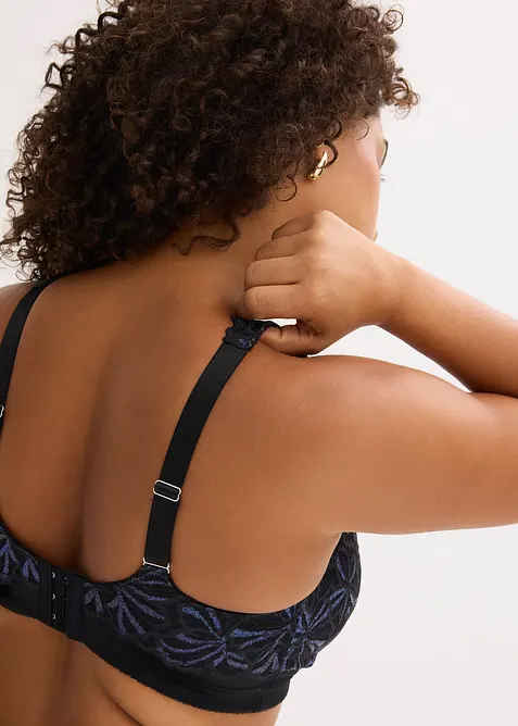 Avlastande BH utan bygel, med flerfärgat glittergarn, bonprix