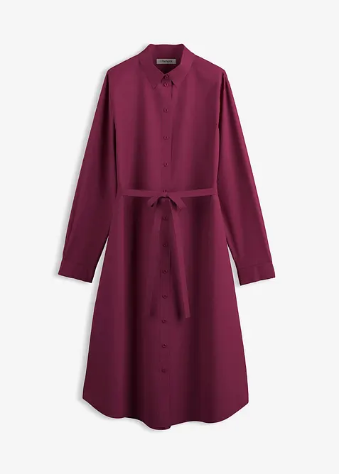 Mellanlång bomullsklänning, bonprix