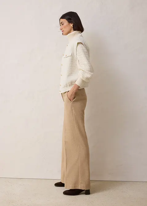 Kavajv&auml;st med ylleandel, bonprix