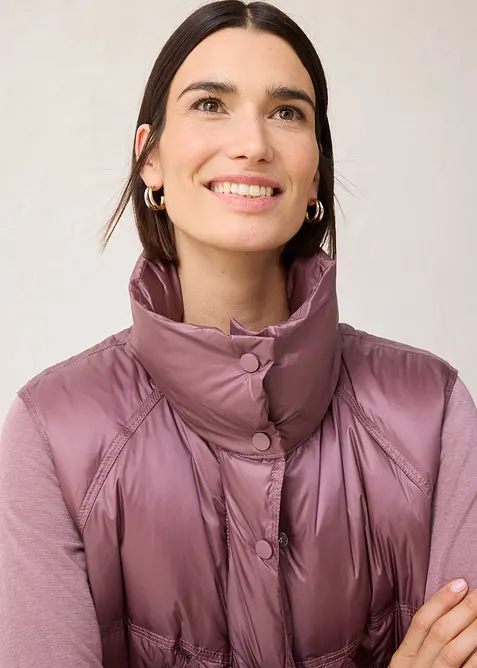 Dunväst med återvunnet dun, bonprix