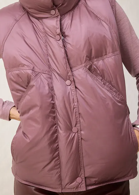 Dunväst med återvunnet dun, bonprix