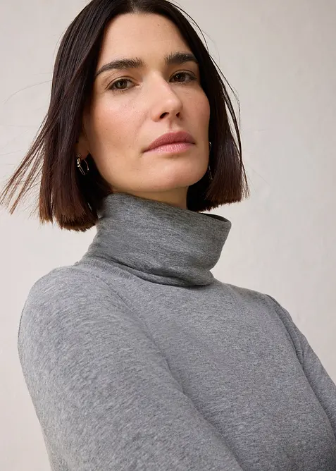 Polotröja med ull, bonprix