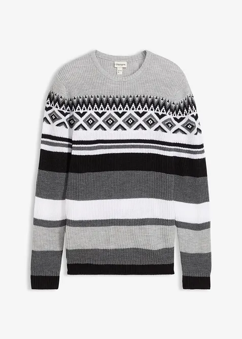 Mönstrad tröja, bonprix