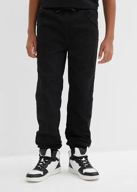 Dra p&aring;-jeans med jerseyfoder, Regular Fit, bonprix
