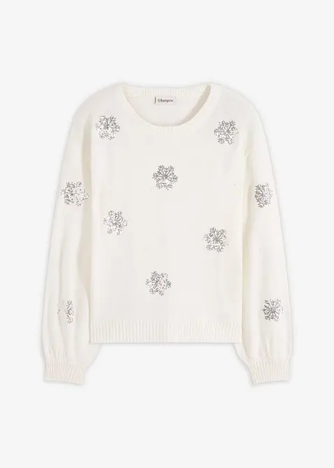 Tröja med paljetter, bonprix