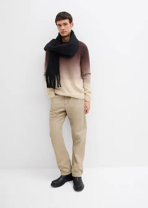 Finstickad tröja med olika färgnyanser, bonprix