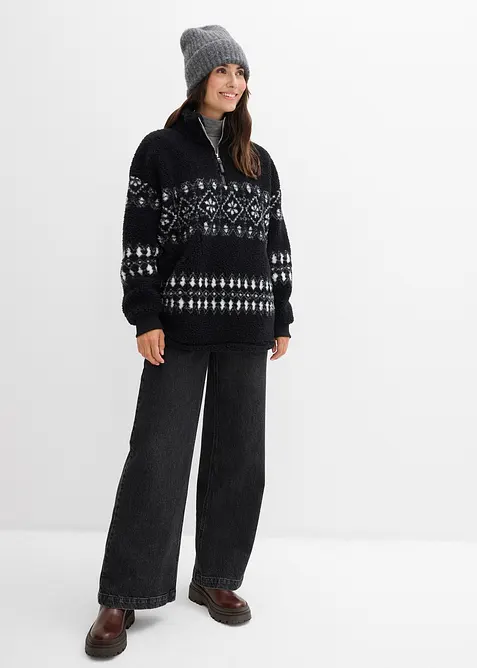 Teddyfleecetröja, bonprix