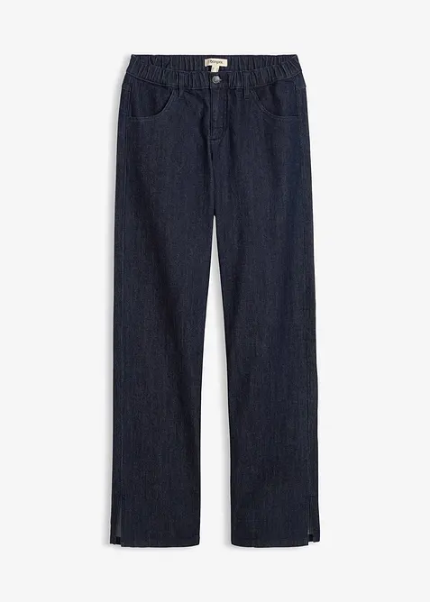 Wide Leg Jeans High Waist med bekväm midja, bonprix