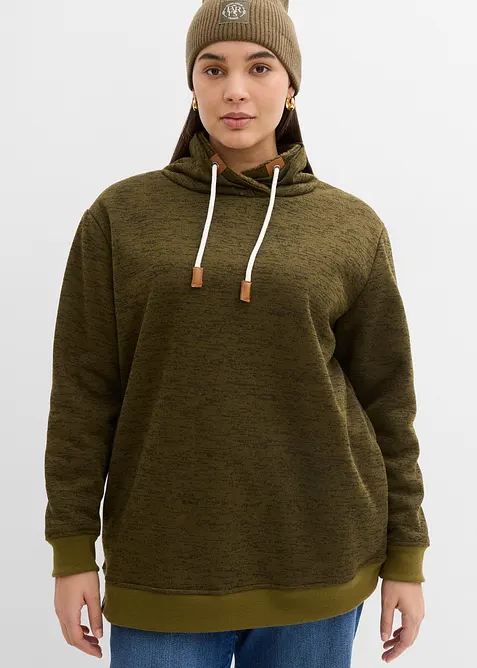 Extra mysig, lång sweatshirt, bonprix