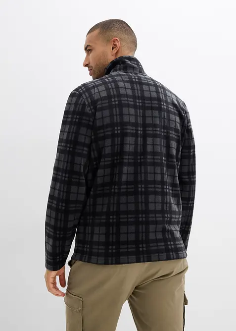 Fleecejacka med st&aring;krage, bonprix