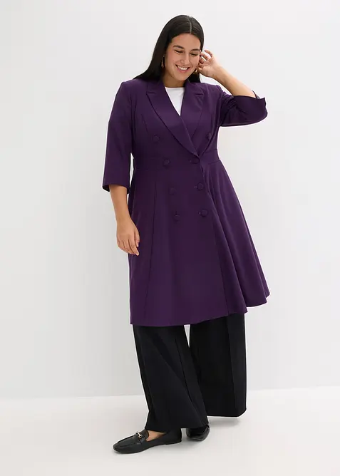 Kavajklänning med utställd kjoldel, bonprix