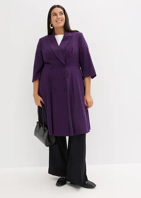 Kavajklänning med utställd kjoldel, bonprix