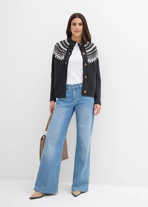 Lusemönstrad cardigan, bonprix