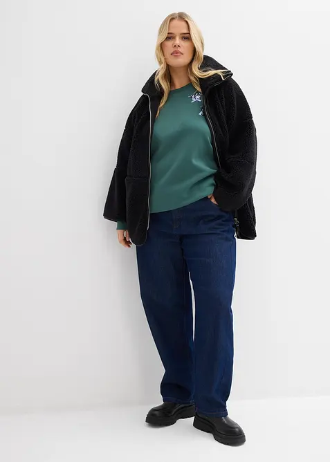 Sweatshirt i bomullsmix, bonprix