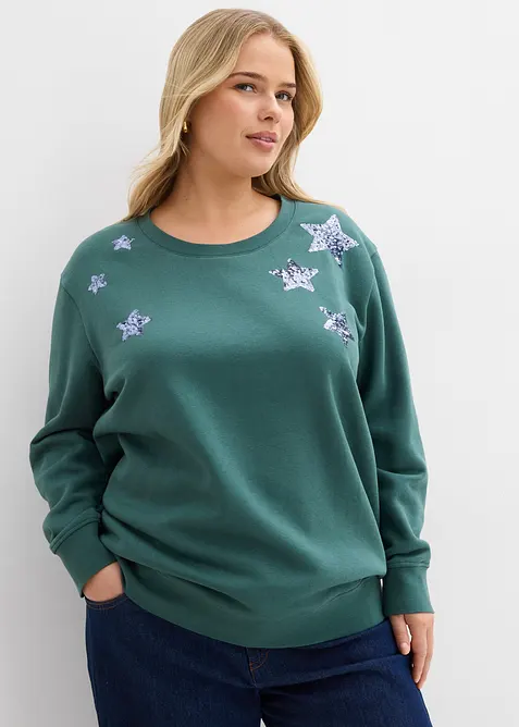 Sweatshirt i bomullsmix, bonprix
