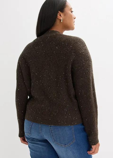 Hålmönstrad cardigan, bonprix