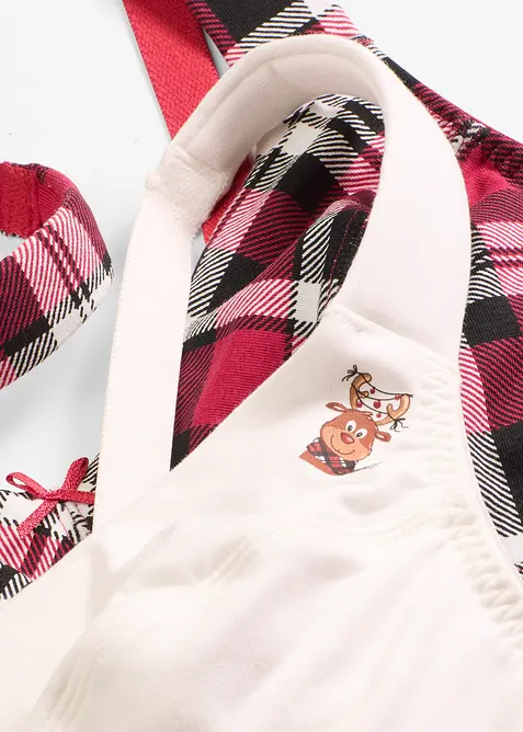 BH utan bygel med ekologisk bomull (2-pack), bonprix