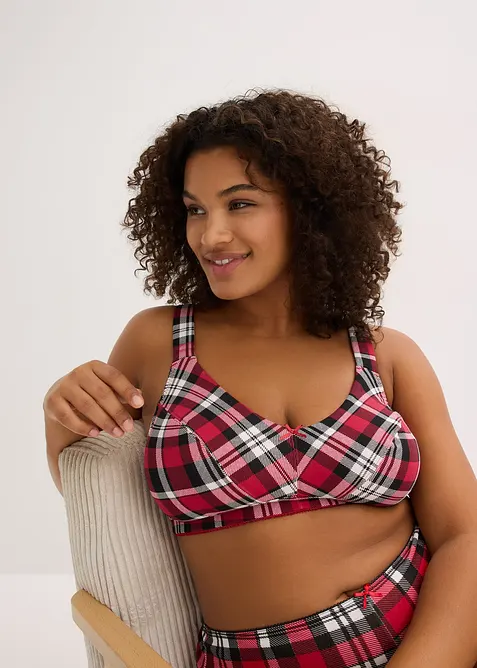 BH utan bygel med ekologisk bomull (2-pack), bonprix