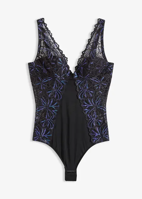 Body med glittrande trådar, bonprix